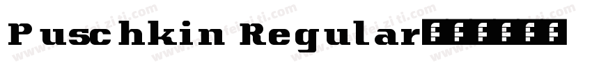 Puschkin Regular字体转换